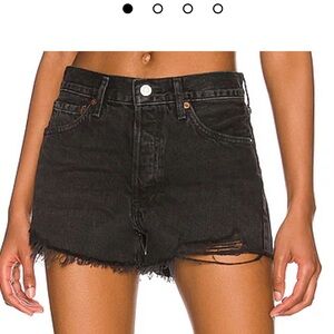 AGOLDE Parker Short, Black, Size 33